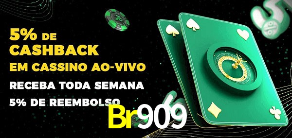 Promoções do cassino ao Vivo Br909